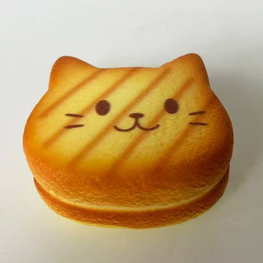 Nyang Nyang Cat Bread Squishy | Slow-Rise Stress Relief Toy