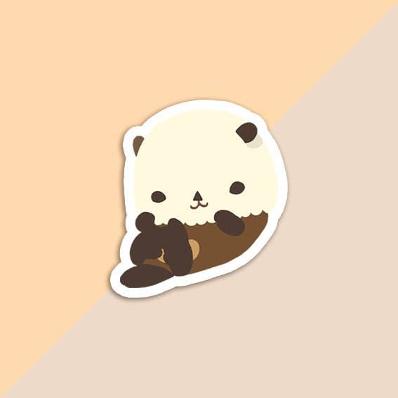 Otter Vinyl Sticker | Waterproof Cute Otter Decal