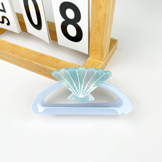 Shell acetate hollow semicircular hair claw clip