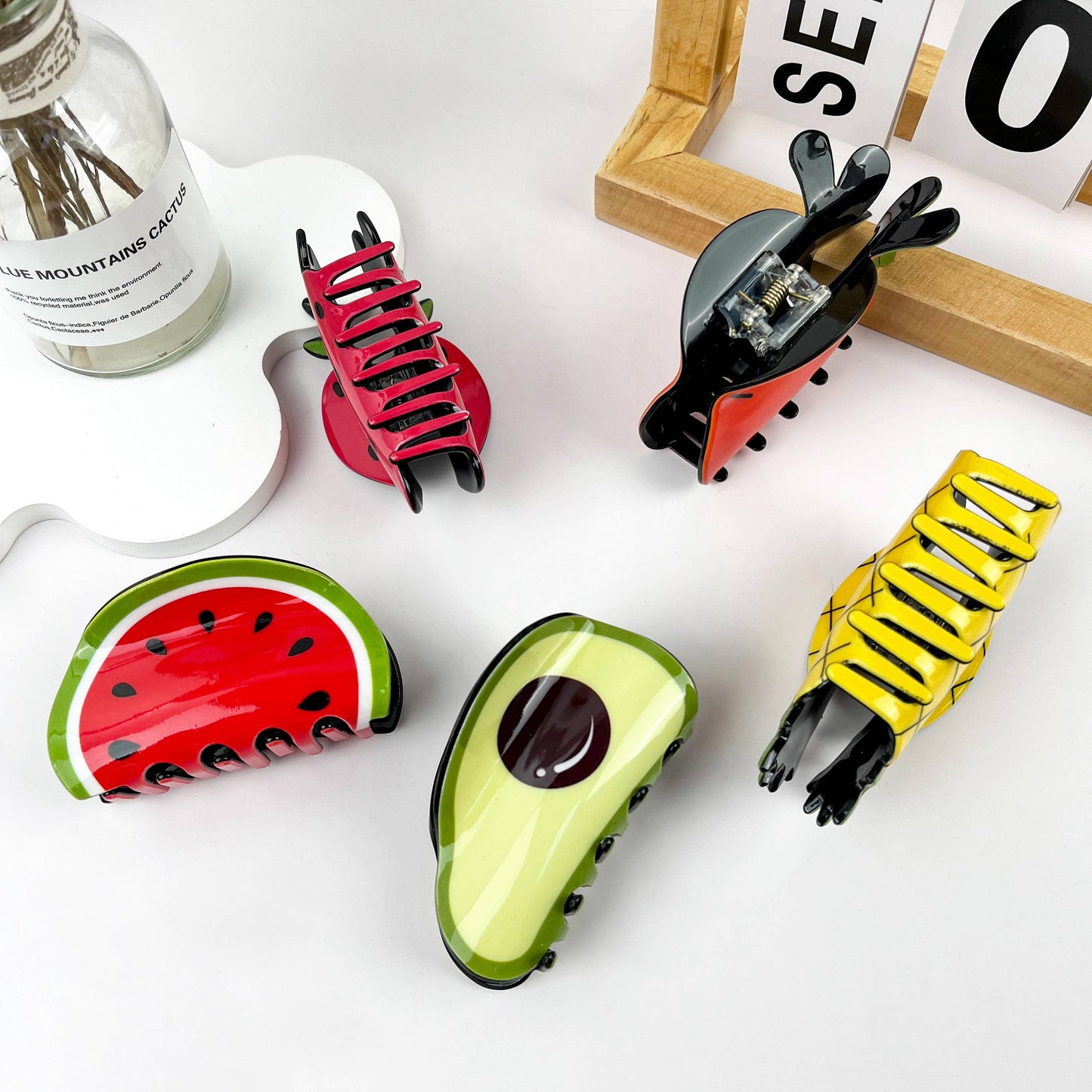 Simulation fruit hair clip, strawberry hair clip