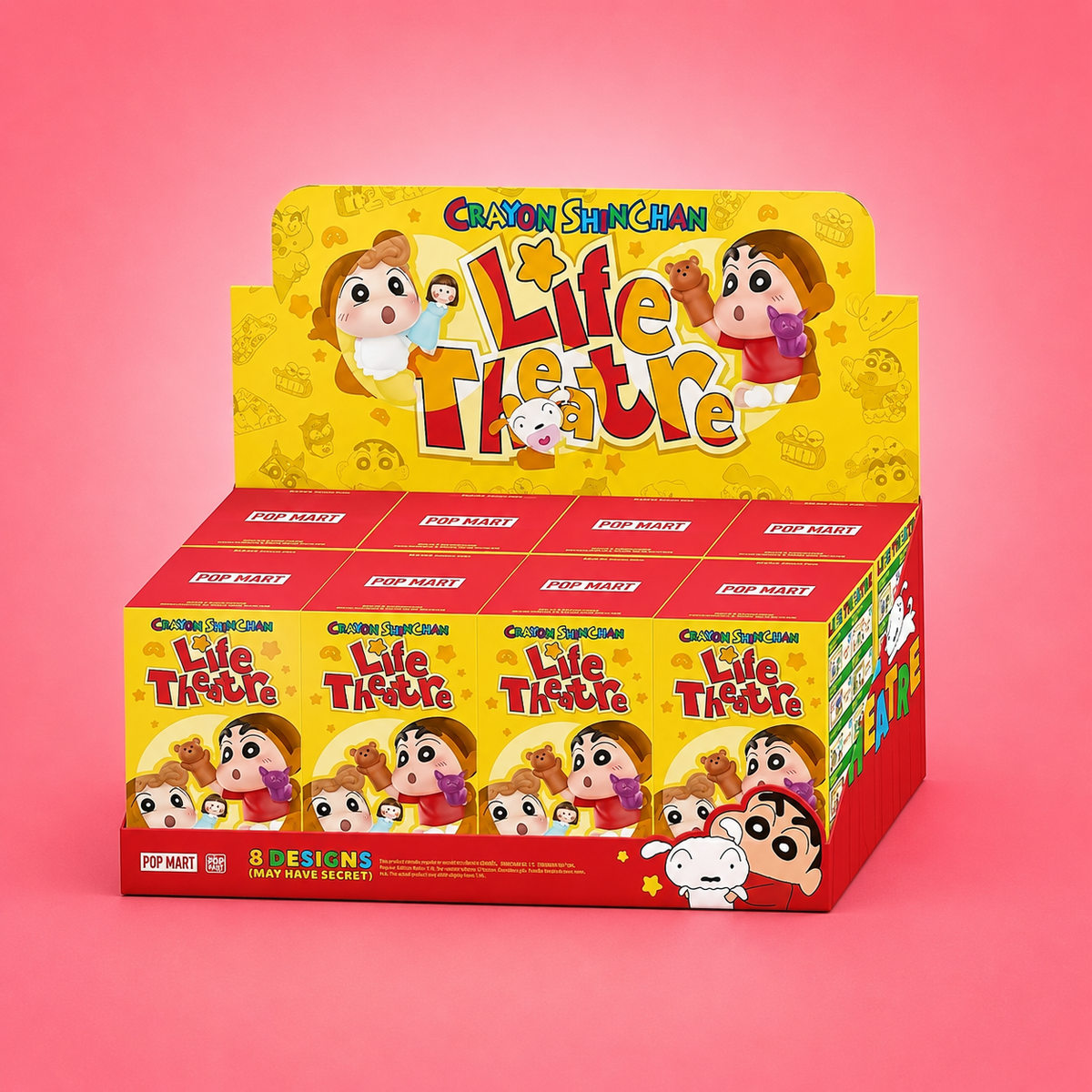 POP MART Crayon Shin-chan Life Theatre Series Blind Box | Official Mystery Scene Set