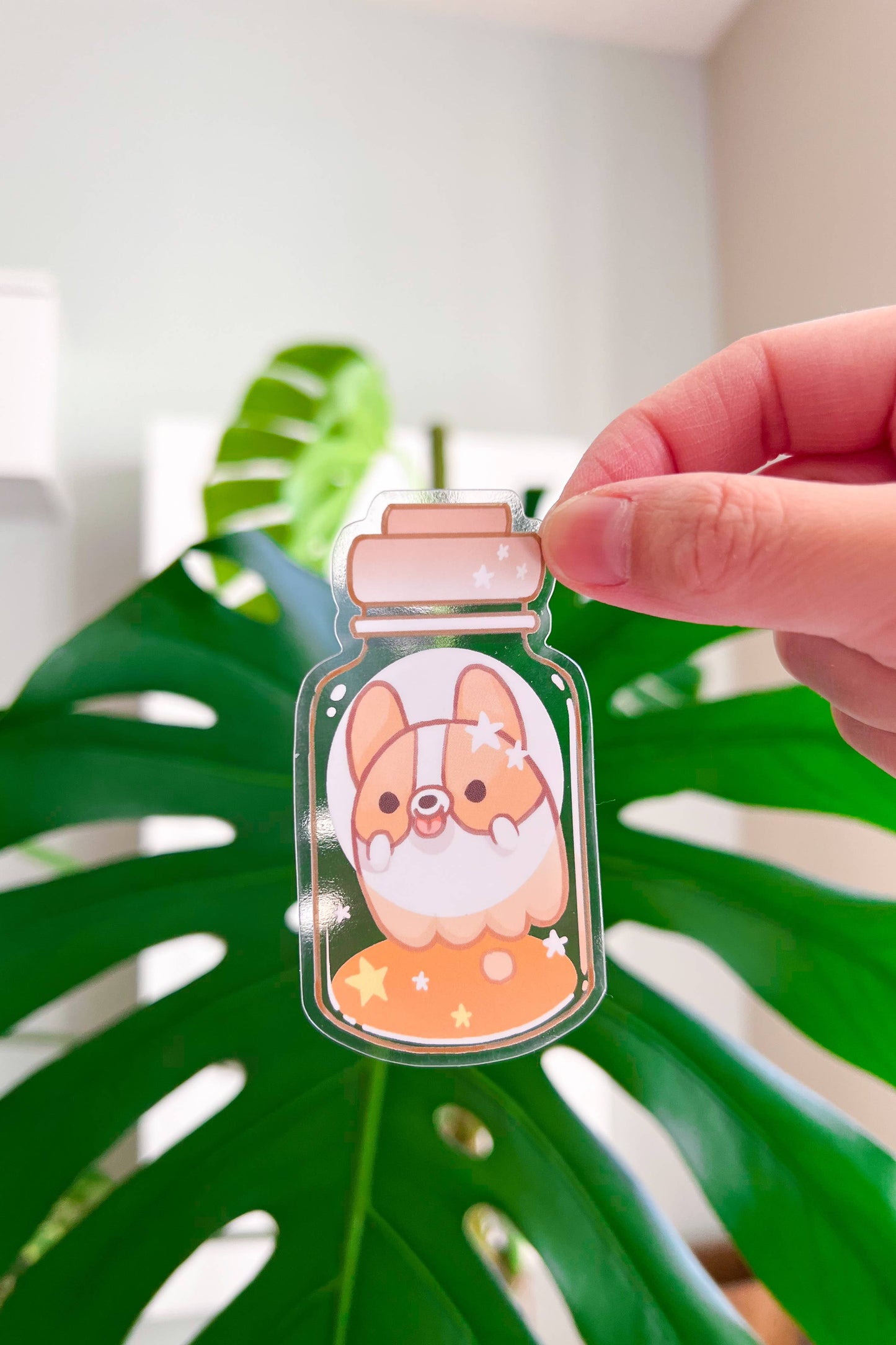 Corghst Vinyl Sticker | Waterproof Cute Corgi Ghost Decal