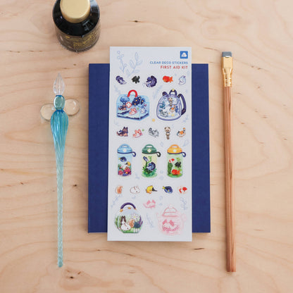 First Aid Kit Clear Sticker Sheet | Cute Planner Stickers