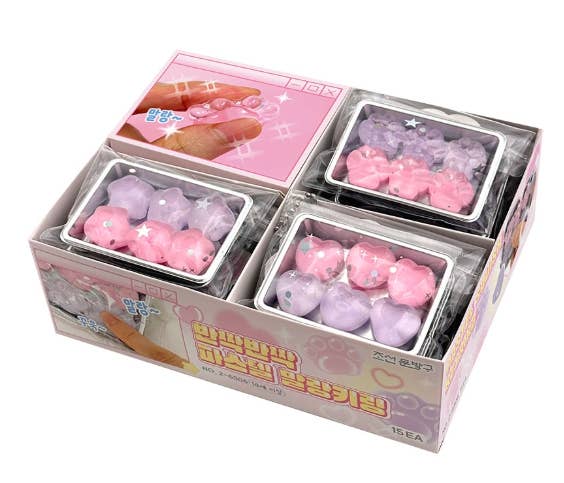 Sparkly Pastel Squishy Jelly Keyring | Cute Fidget Bag Charm