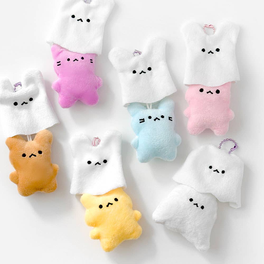 Glow in the Dark Ghost Plush Keychain Blind Box | Mystery Plush Charm