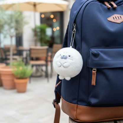 Adorable Plush Seal Keychain – Cute & Soft Accessory