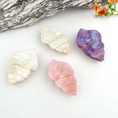 Fantasy Seashell Hair Claw – Mystical PVC Ocean Clip