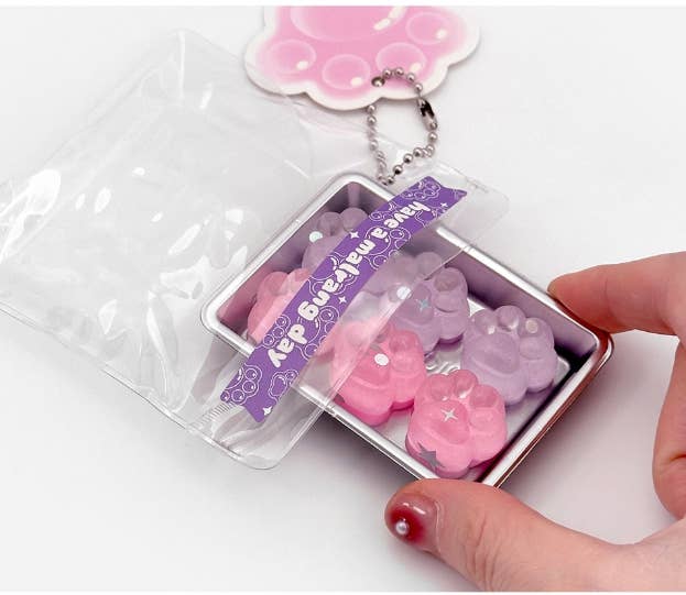 Sparkly Pastel Squishy Jelly Keyring | Cute Fidget Bag Charm