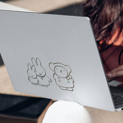 Miffy 3D Metal Point Sticker | Cute Metallic Deco Sticker