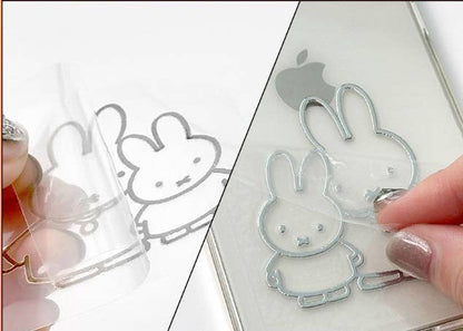Miffy 3D Metal Point Sticker | Cute Metallic Deco Sticker