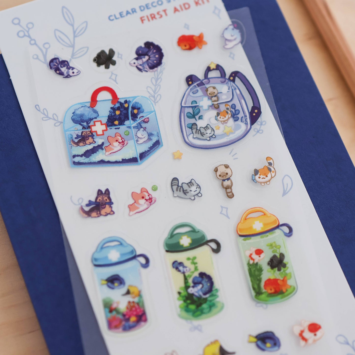 First Aid Kit Clear Sticker Sheet | Cute Planner Stickers