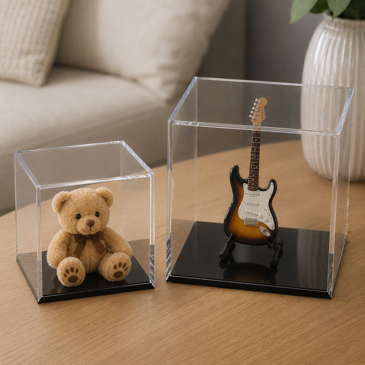 Clear Acrylic Display Case | Dustproof Display Box for Collectibles