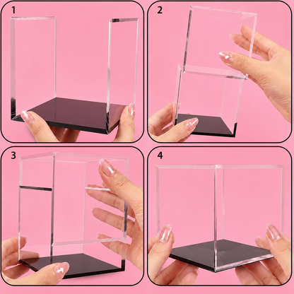 Clear Acrylic Display Case | Dustproof Display Box for Collectibles