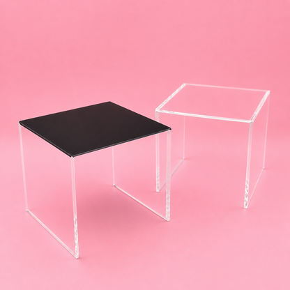 Clear Acrylic Display Case for Collectibles | Dustproof Display Box with Removable Lid | Available in 3" & 4"