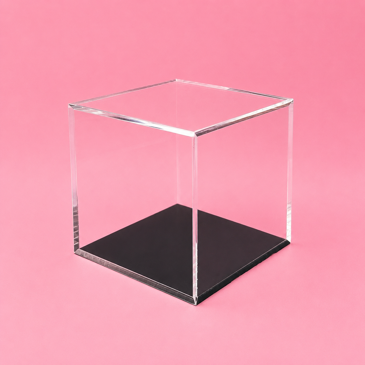 Clear Acrylic Display Case for Collectibles | Dustproof Display Box with Removable Lid | Available in 3" & 4"
