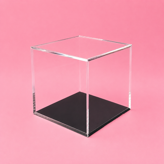 Clear Acrylic Display Case for Collectibles | Dustproof Display Box with Removable Lid | Available in 3" & 4"