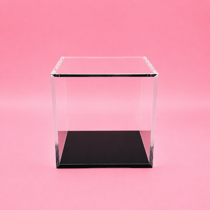 Clear Acrylic Display Case for Collectibles | Dustproof Display Box with Removable Lid | Available in 3" & 4"