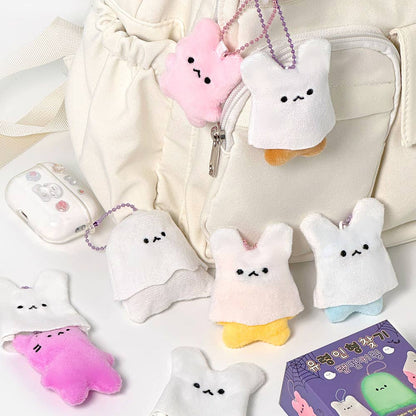 Glow in the Dark Ghost Plush Keychain Blind Box | Mystery Plush Charm