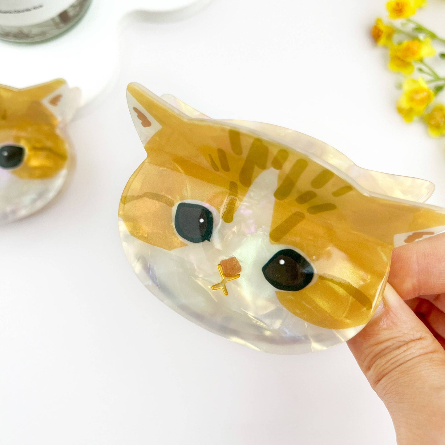 Adorable 3D Cat Acetate Hair Claw Clip – Cute & Quirky Style