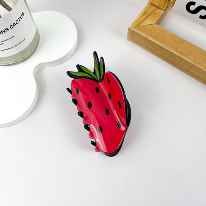 Simulation fruit hair clip, strawberry hair clip