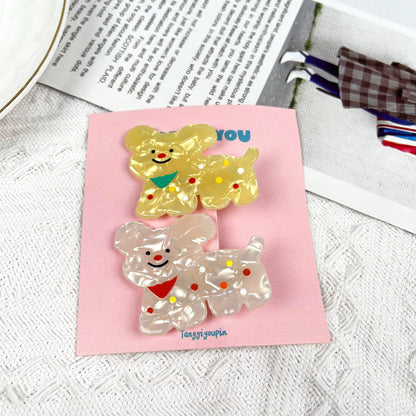 Cute cartoon puppy spring hair accessories