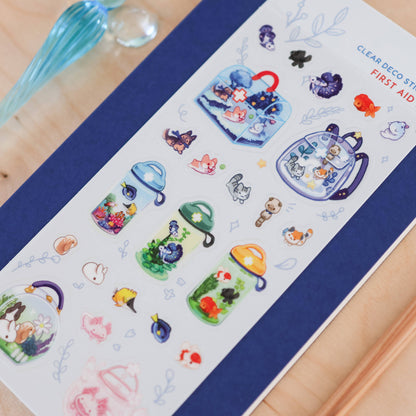 First Aid Kit Clear Sticker Sheet | Cute Planner Stickers