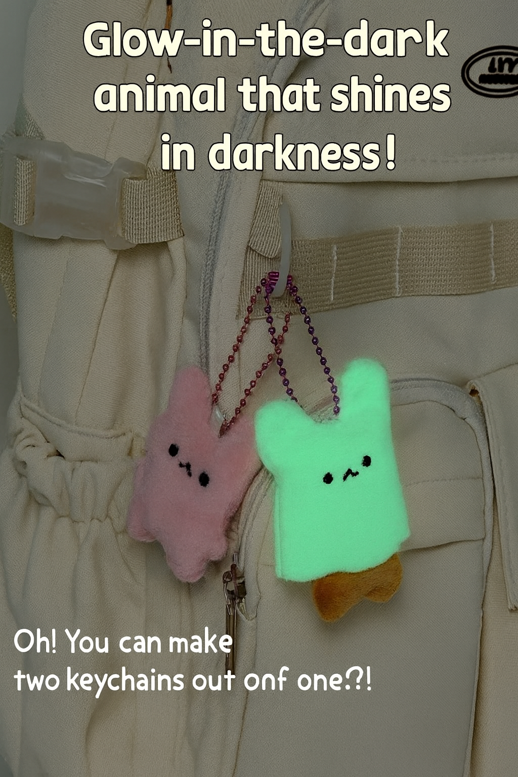 Glow in the Dark Ghost Plush Keychain Blind Box | Mystery Plush Charm