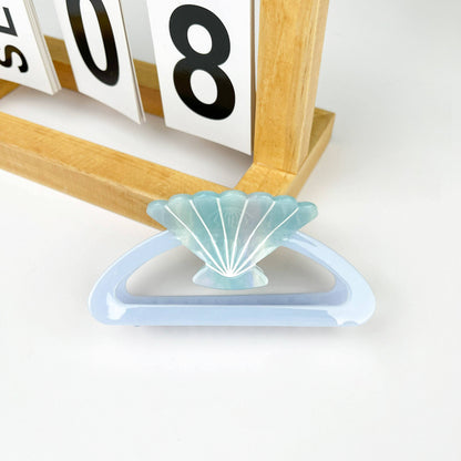 Shell acetate hollow semicircular hair claw clip
