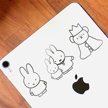 Miffy 3D Metal Point Sticker | Cute Metallic Deco Sticker