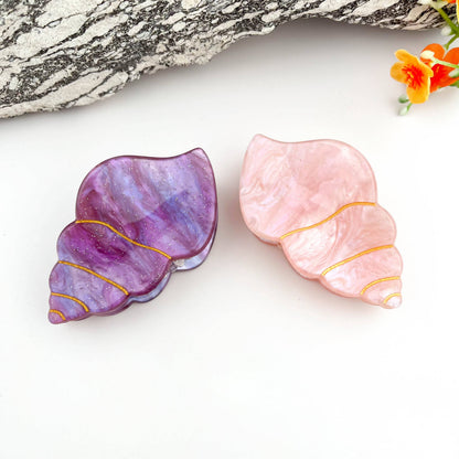 Fantasy Seashell Hair Claw – Mystical PVC Ocean Clip