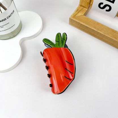 Simulation fruit hair clip, strawberry hair clip