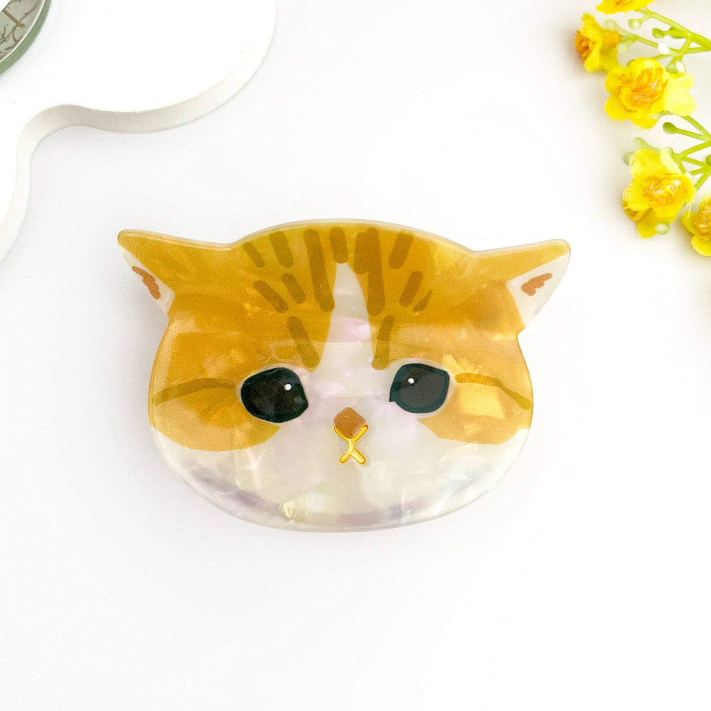Adorable 3D Cat Acetate Hair Claw Clip – Cute & Quirky Style
