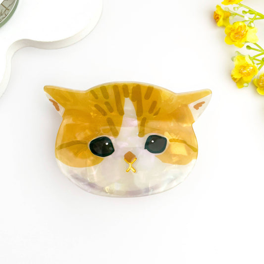 Adorable 3D Cat Acetate Hair Claw Clip – Cute & Quirky Style