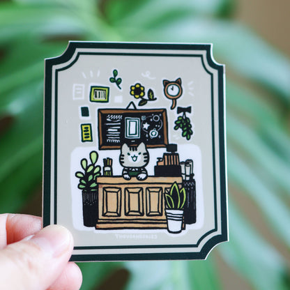 Stationery Store Vinyl Sticker | Waterproof Cute Stationery Decal