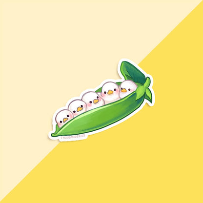 Peapod Duckies Vinyl Sticker | Waterproof Cute Duck Decal