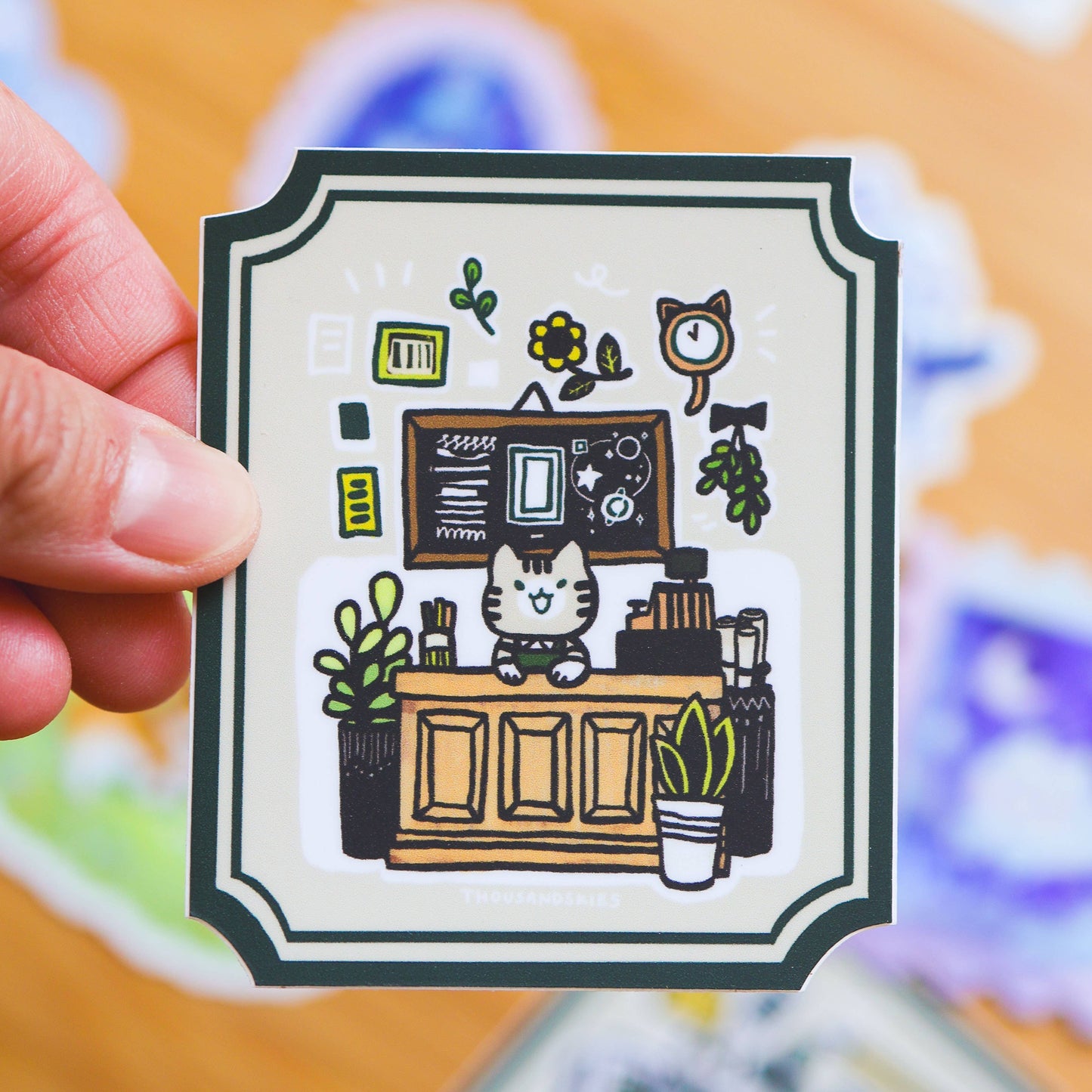 Stationery Store Vinyl Sticker | Waterproof Cute Stationery Decal