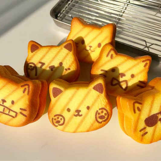 Nyang Nyang Cat Bread Squishy | Slow-Rise Stress Relief Toy