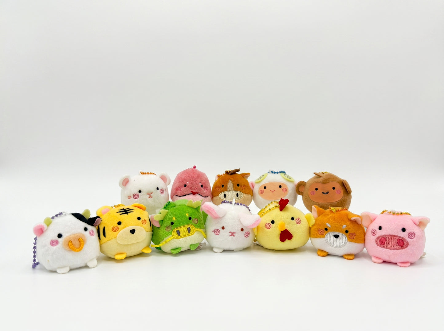 12 Zodiac Friends Plush Keychain