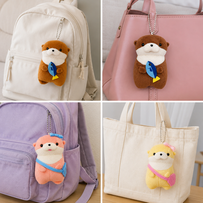 Otter Plush Keychain 4 Inch | Cute Bag Charm