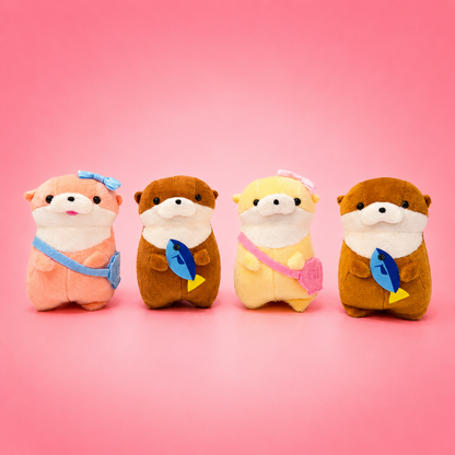 Otter Plush Keychain 4 Inch | Cute Bag Charm
