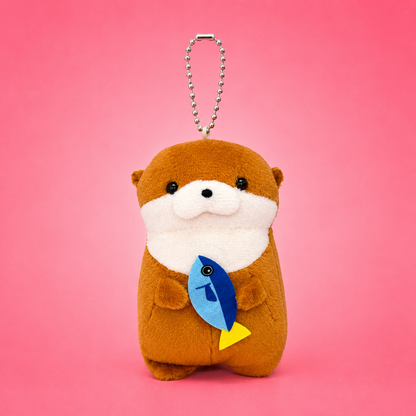 Otter Plush Keychain 4 Inch | Cute Bag Charm