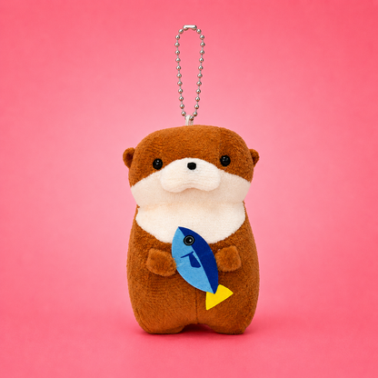 Otter Plush Keychain 4 Inch | Cute Bag Charm