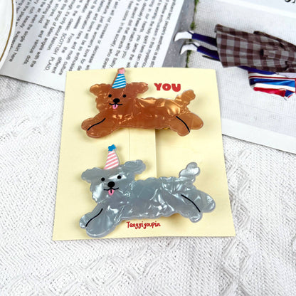 Cute cartoon puppy spring hair accessories