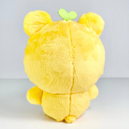 Fujibee 8” Lemon Bear Plush Toy – Ultra Soft Kawaii Plush Stuffed Animal with Embroidery