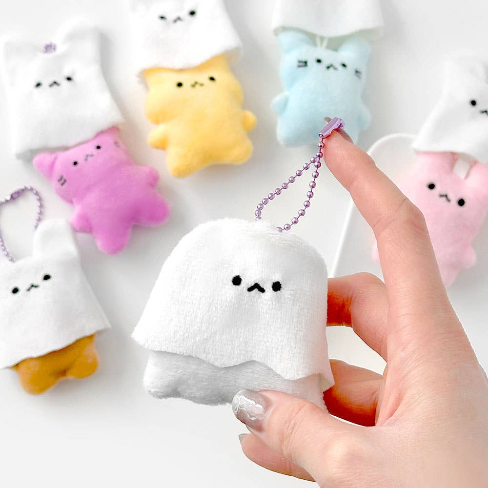 Glow in the Dark Ghost Plush Keychain Blind Box | Mystery Plush Charm