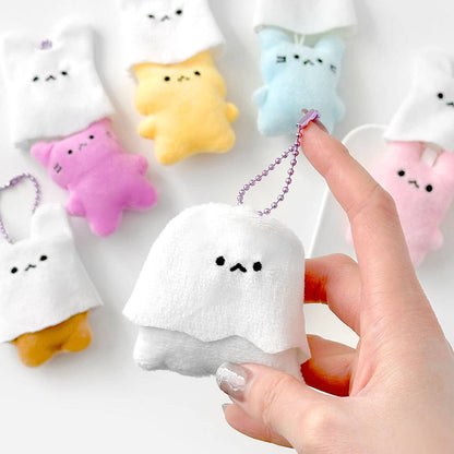 Glow in the Dark Ghost Plush Keychain Blind Box | Mystery Plush Charm