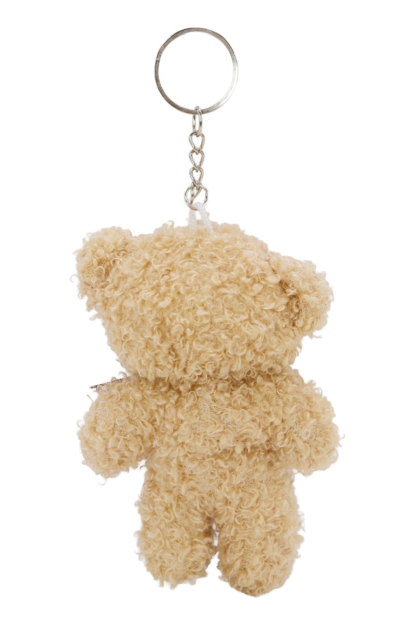 Teddy Bear Fuzzy Terry Fleece Stuffed Key Chain