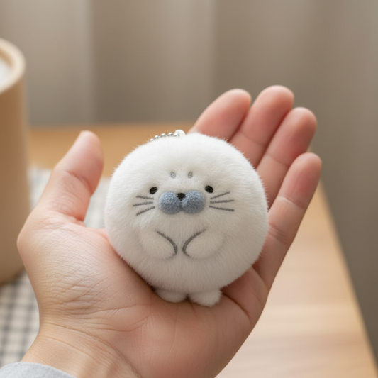 Adorable Plush Seal Keychain – Cute & Soft Accessory