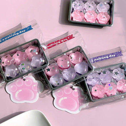 Sparkly Pastel Squishy Jelly Keyring | Cute Fidget Bag Charm
