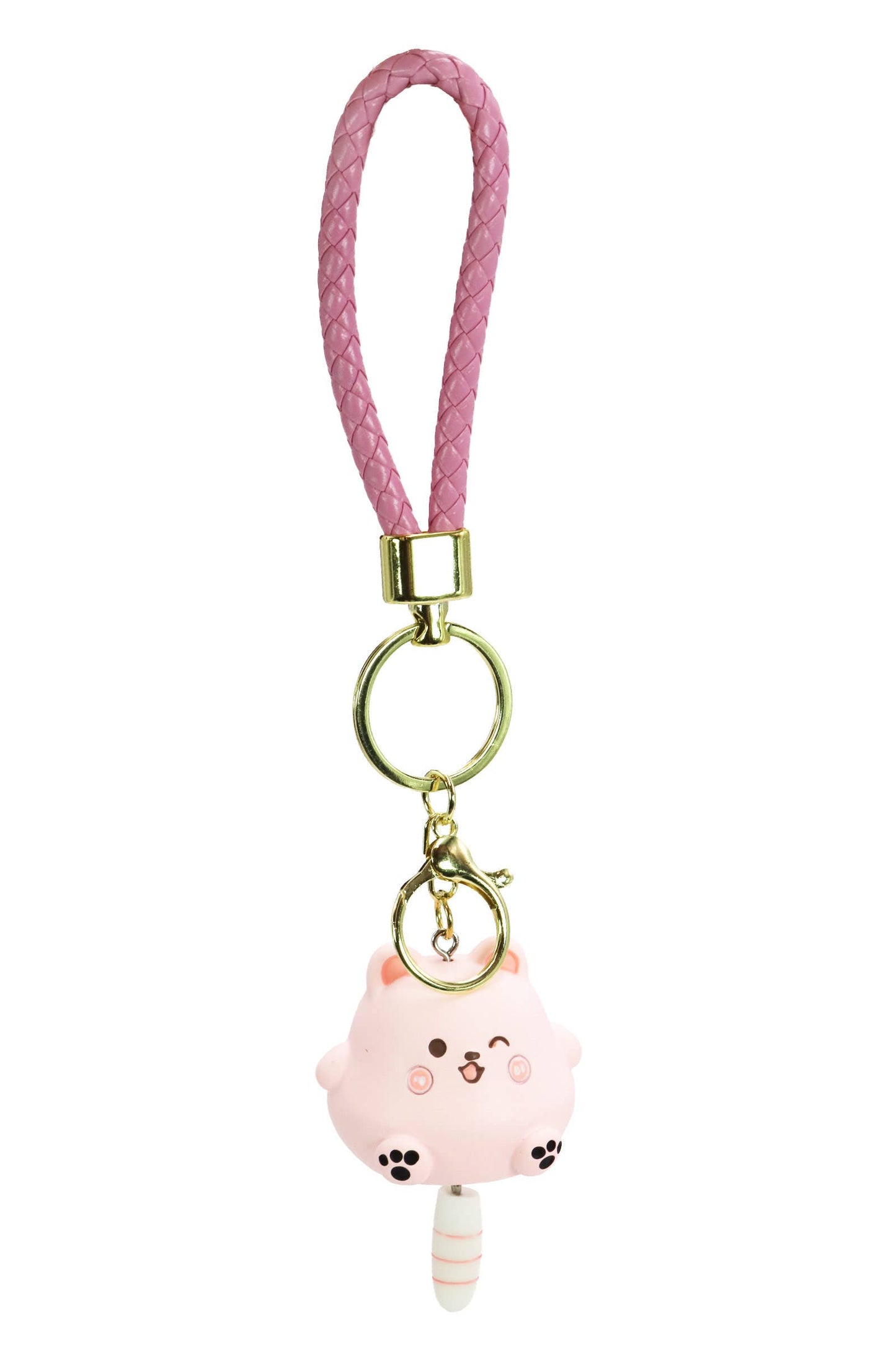 Chubby Kitty Cat Matte Key Rings